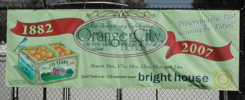 orange city 125th banner